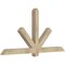 Ekena Millwork Kennewick Rough Sawn Timber Gable Bracket, Douglas Fir, 72"W x 36"H x 4"D x 4"F, 12/12 Pitch GBW072X36X0404KEN00RDF - alternate 3